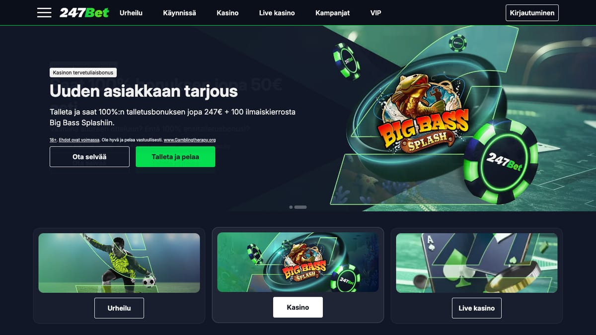 247Bet etusivu