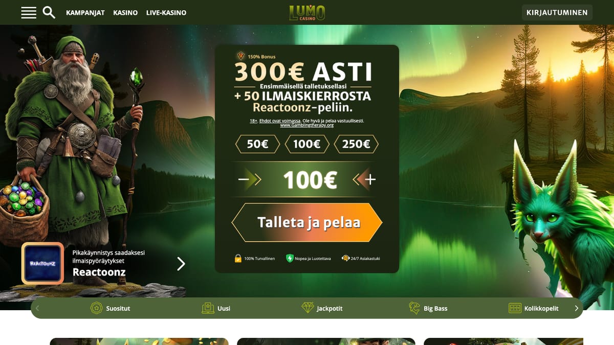 Lumo Casino etusivu