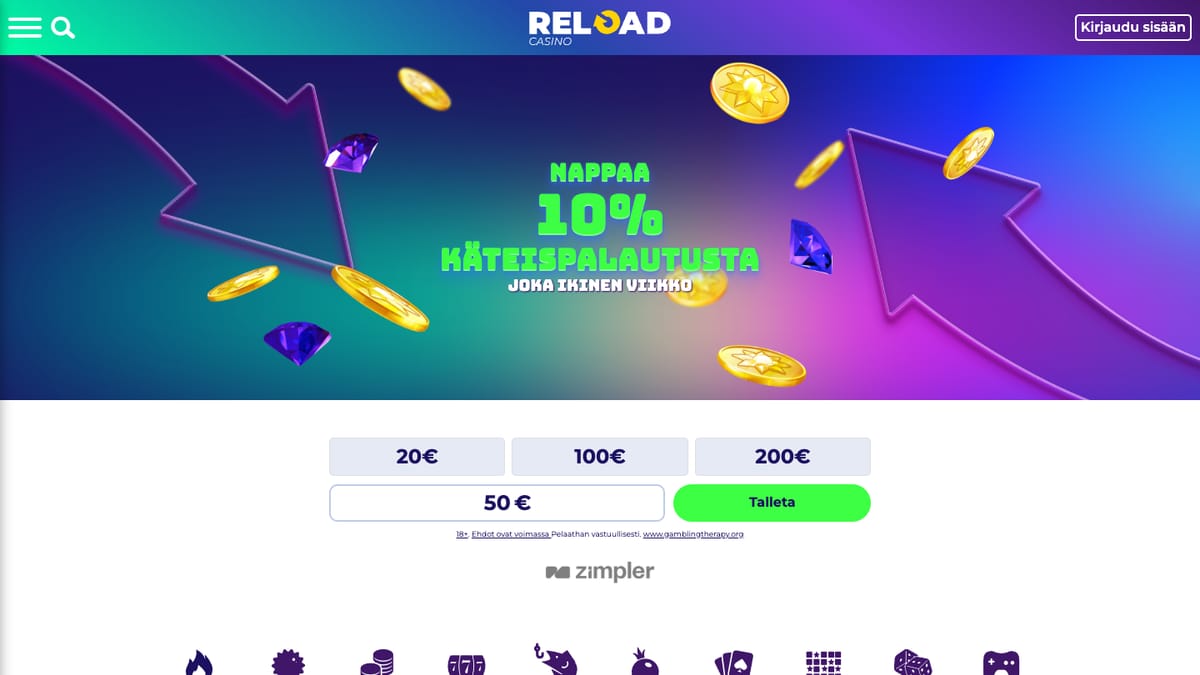 Reload etusivu