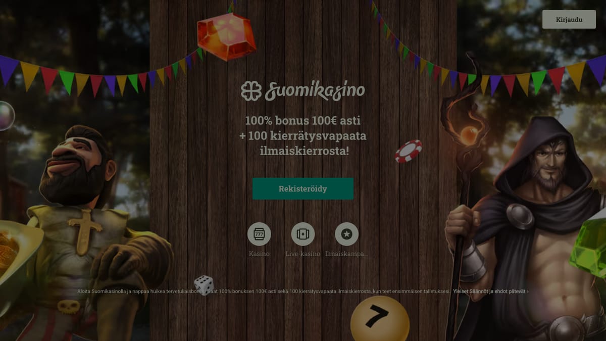 Suomikasino etusivu