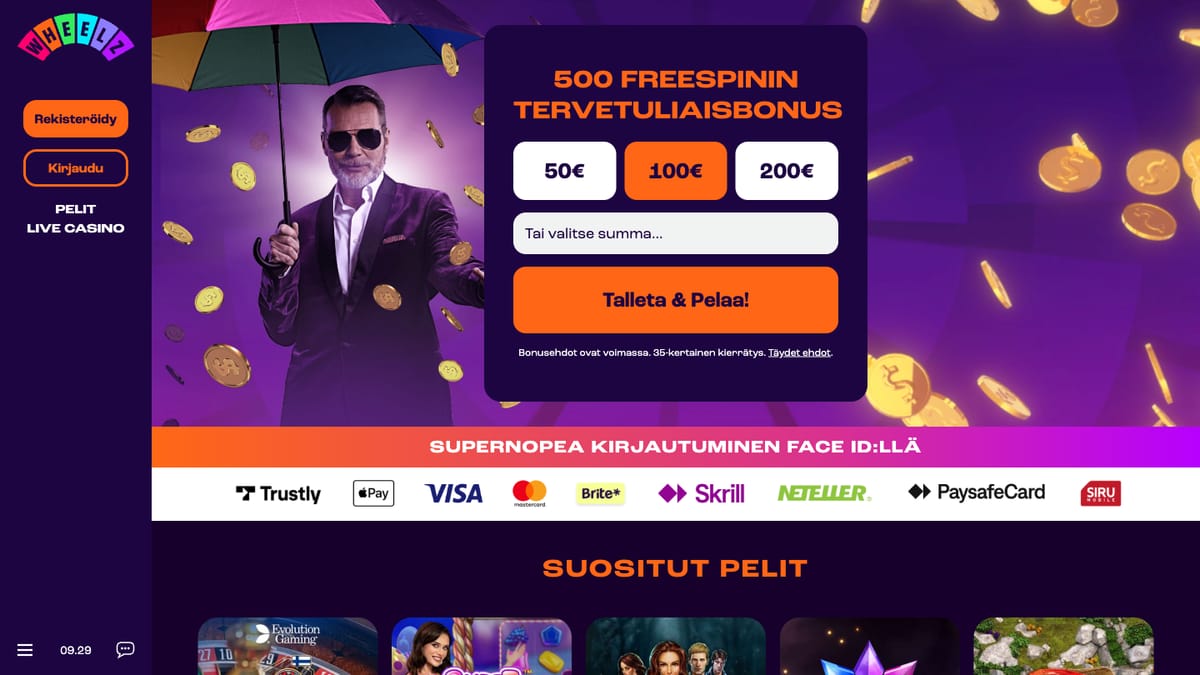 Wheelz etusivu